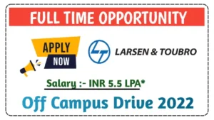 L & T Recruitment Drive 2022
