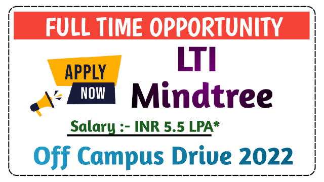 LTIMindtree Recruitment Drive 2022