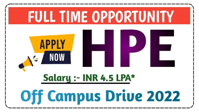 HPE Recruitment Drive 2022