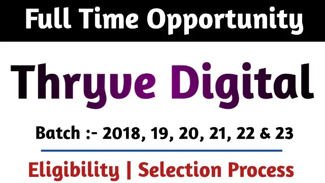Thryve Digital Recruitment Drive 2023
